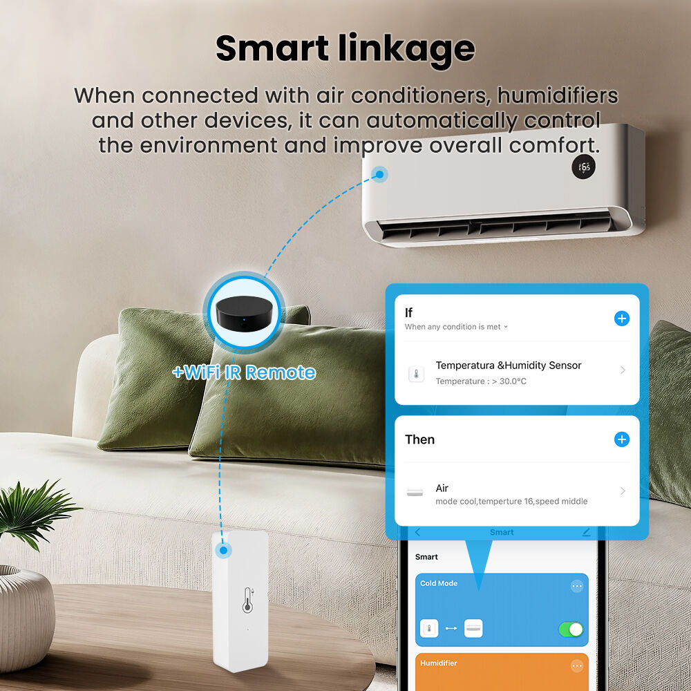 SafeHome Tuya Wifi Smart Remote Monitoring Compatible with Alexa and Google Assistant, Supports Humidity and Temperature Sensors — изображение 3