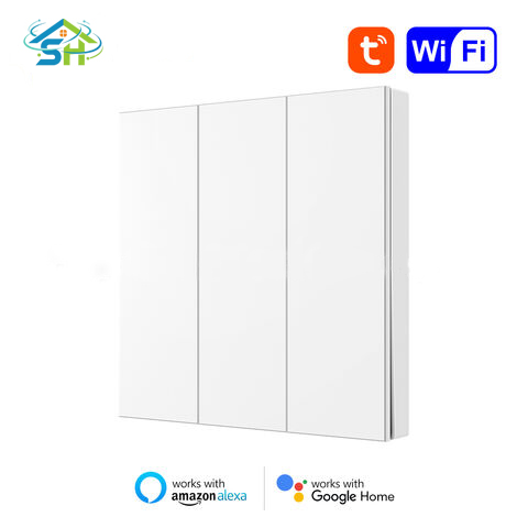 SafeHome WIFI Wireless Control Smart Switch APP Control Smart Home Work With Google Home Alexa Smart Wall Light Switch