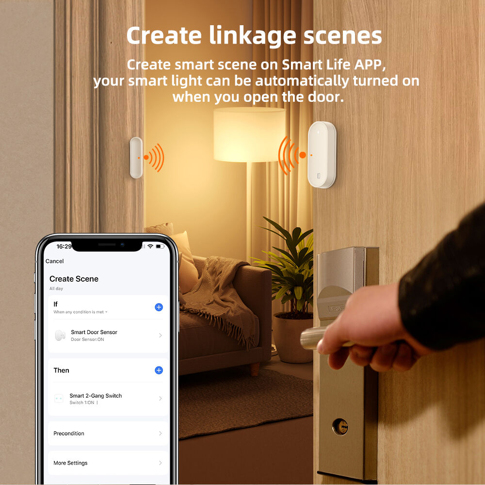 SafeHome Zigbee Tuya Smart Door Window Sensor Real-time Detection of the Opening Closing Door Sensor — изображение 4