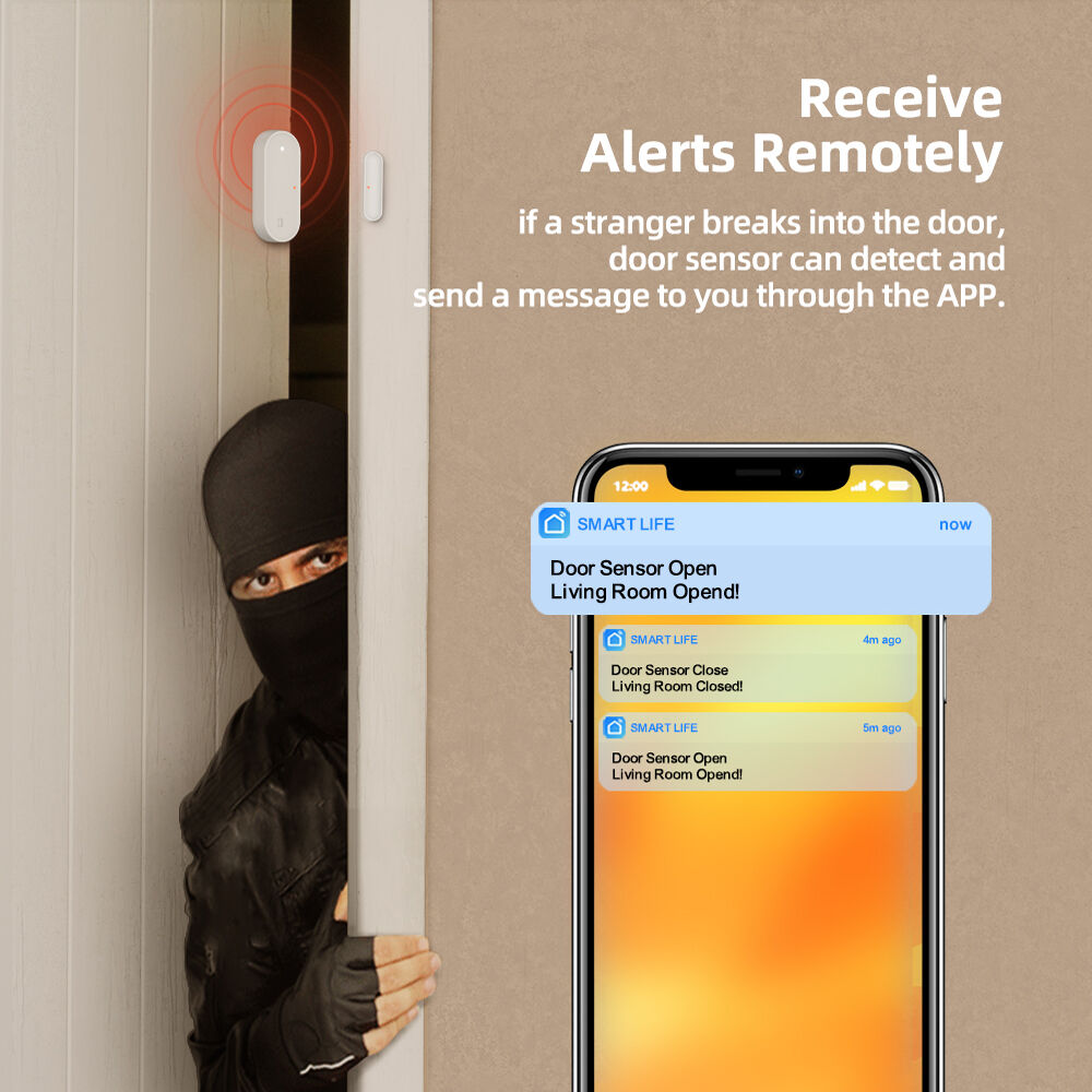 SafeHome Zigbee Tuya Smart Door Window Sensor Real-time Detection of the Opening Closing Door Sensor — изображение 8