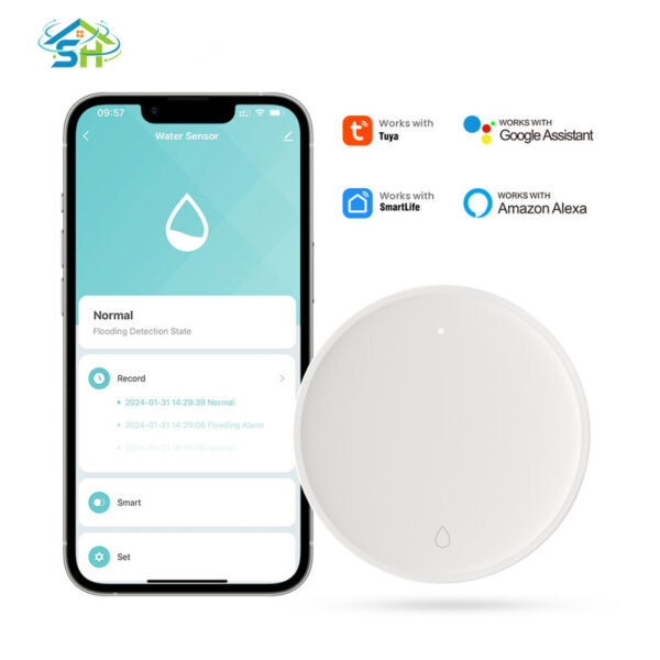 SafeHome Smart Zigbee3.0 Water Leak Sensor Leakage Overflow Auto Smart Sensor Smart Home Scene Linkage