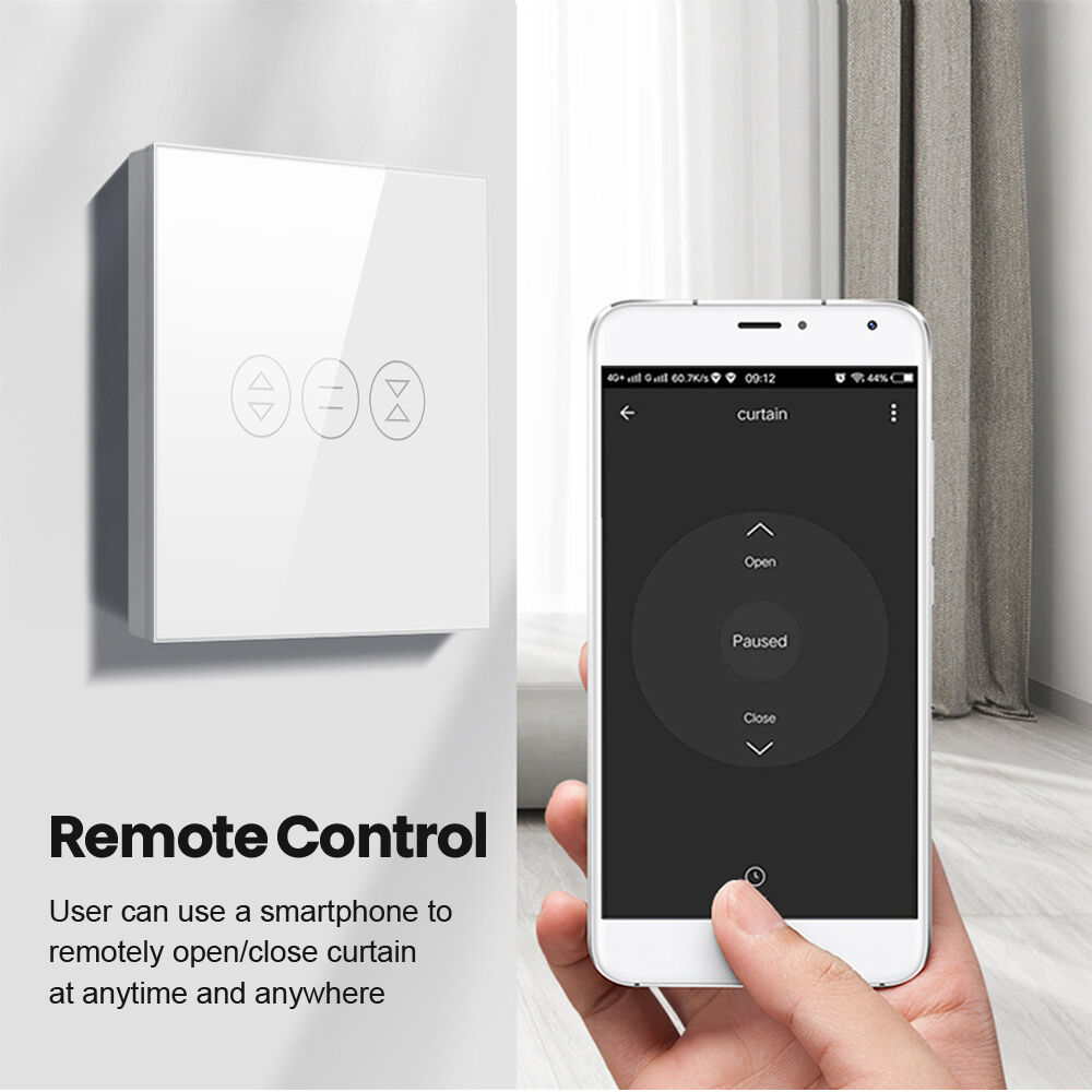 SafeHome Tuya Wifi Smart Alexa Google Remote Control Home Wifi Touch Shutter Roller Smart Curtain Switch — изображение 4
