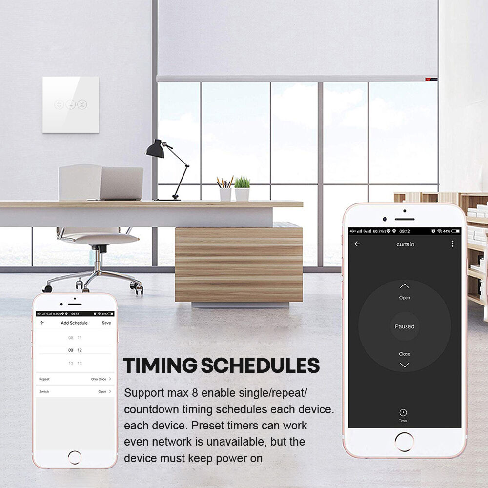 SafeHome Tuya Wifi Smart Alexa Google Remote Control Home Wifi Touch Shutter Roller Smart Curtain Switch — изображение 2